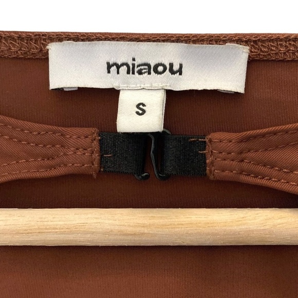 MIAOU Phoenix Strappy Top and Garters Set Cinnamon Brown Revolve NEW WITHOUT TAG - Picture 9 of 14